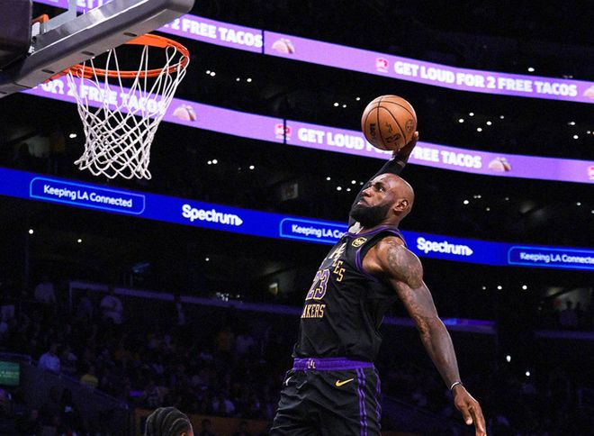 东契奇42分率队大胜骑士 骑士双核低迷惨败湖人