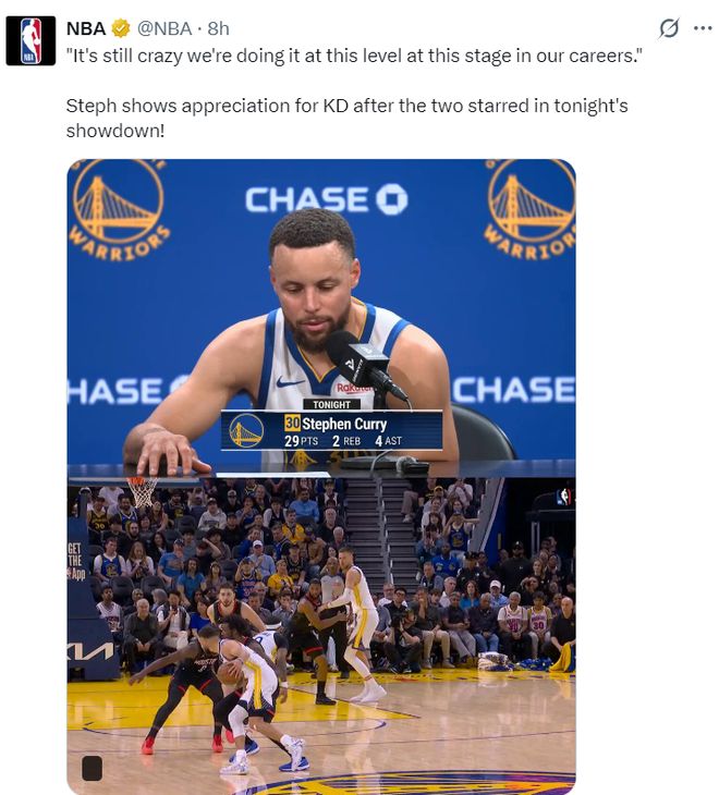 杜兰特37岁仍显神威 带领火箭冲击西部前三