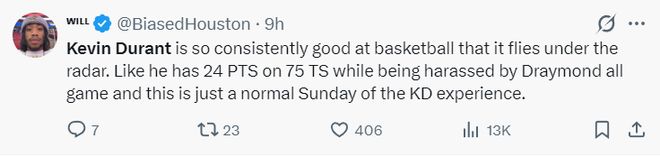 杜兰特37岁仍显神威 带领火箭冲击西部前三